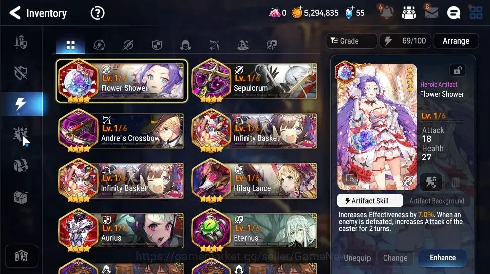 Epic Seven Accounts GLOBAL|UnVerif|2 ML(Rhianna&Luciella,Lionheart Cer image 16