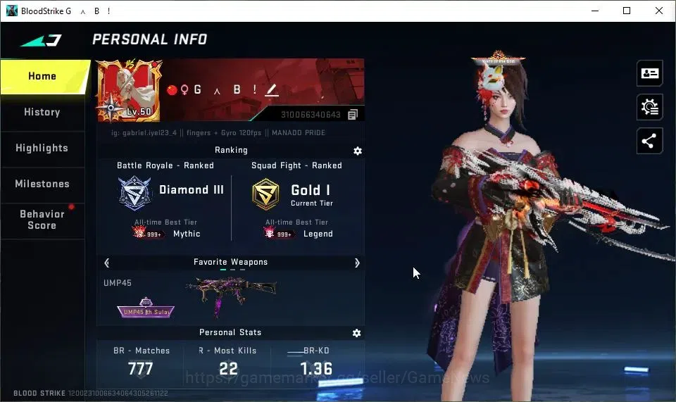 Blood Strike Accounts ASIA|26 ULTRA[EMMA,KATYA,UMP45,SVD,FN2000,P90,Etc] image 2