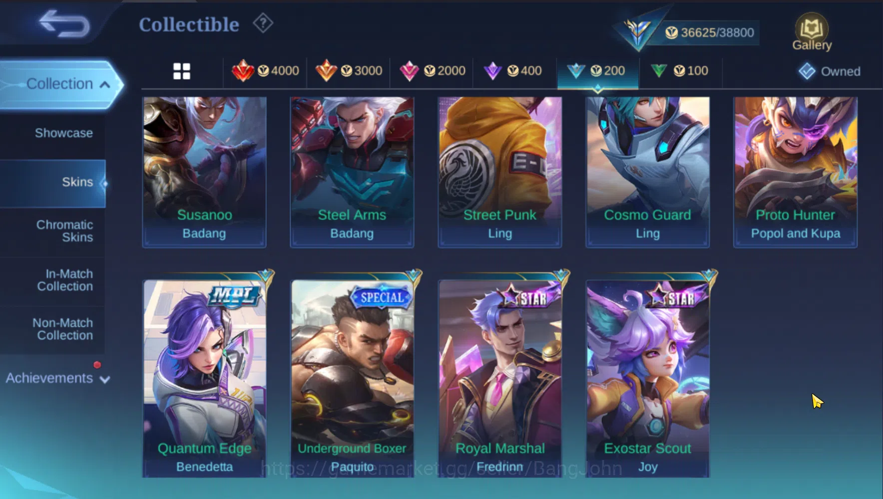 Mobile Legends: Bang Bang Accounts Others Hero 78 | Skin 138 | Emblem Max 1 | Prime Granger | Collector Parsha | Lightborn 11