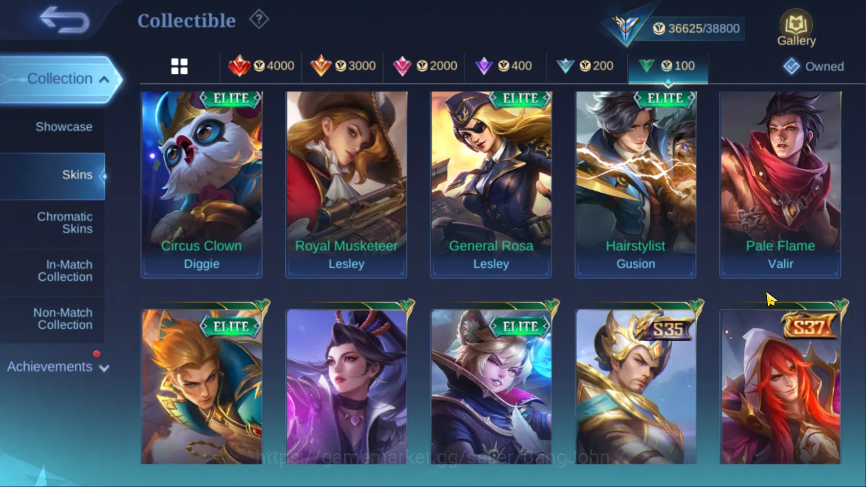 Mobile Legends: Bang Bang Accounts Others Hero 78 | Skin 138 | Emblem Max 1 | Prime Granger | Collector Parsha | Lightborn 13