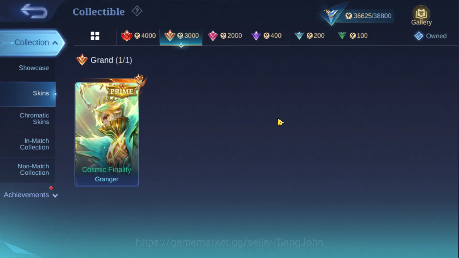 Mobile Legends: Bang Bang Accounts Others Hero 78 | Skin 138 | Emblem Max 1 | Prime Granger | Collector Parsha | Lightborn 5