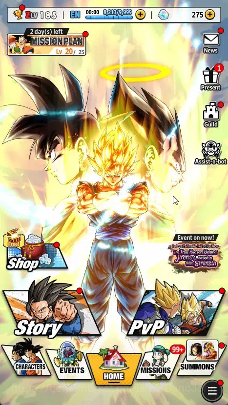 Dragon Ball Legends Accounts High-End Android|Lv.185|508M Total Power|275 CC|4 LR|7 UL|LR Super Vegito,Blory: Fury,ETC|UL 1