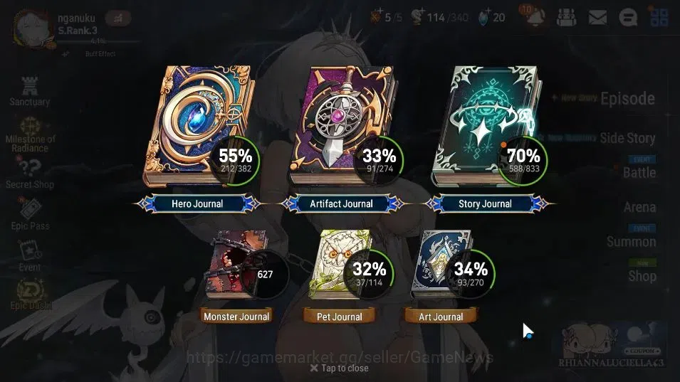 Epic Seven Accounts ASIA Verif|18 ML(NOTOS,LOTScales,GRas,LC Belona,Et image 3