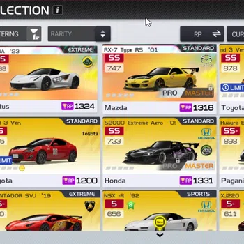 Racing Master Accounts SEA|Lvl 15|2 PL Cars (EVIJA & RX-7 Type RS)+45 Cars [Huayra BC,S2000,Aventador SVJ] Etc|97,5k