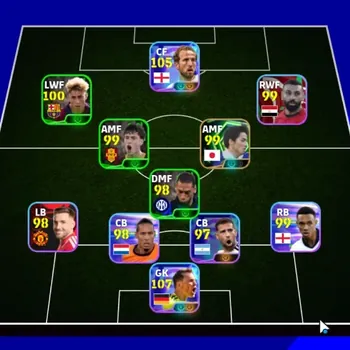 eFootball Accounts Legends & Iconic Players Android|Power 3105|8 ShowTime Manuel Neuer,Harry Kane,Lionel Messi,Lamine