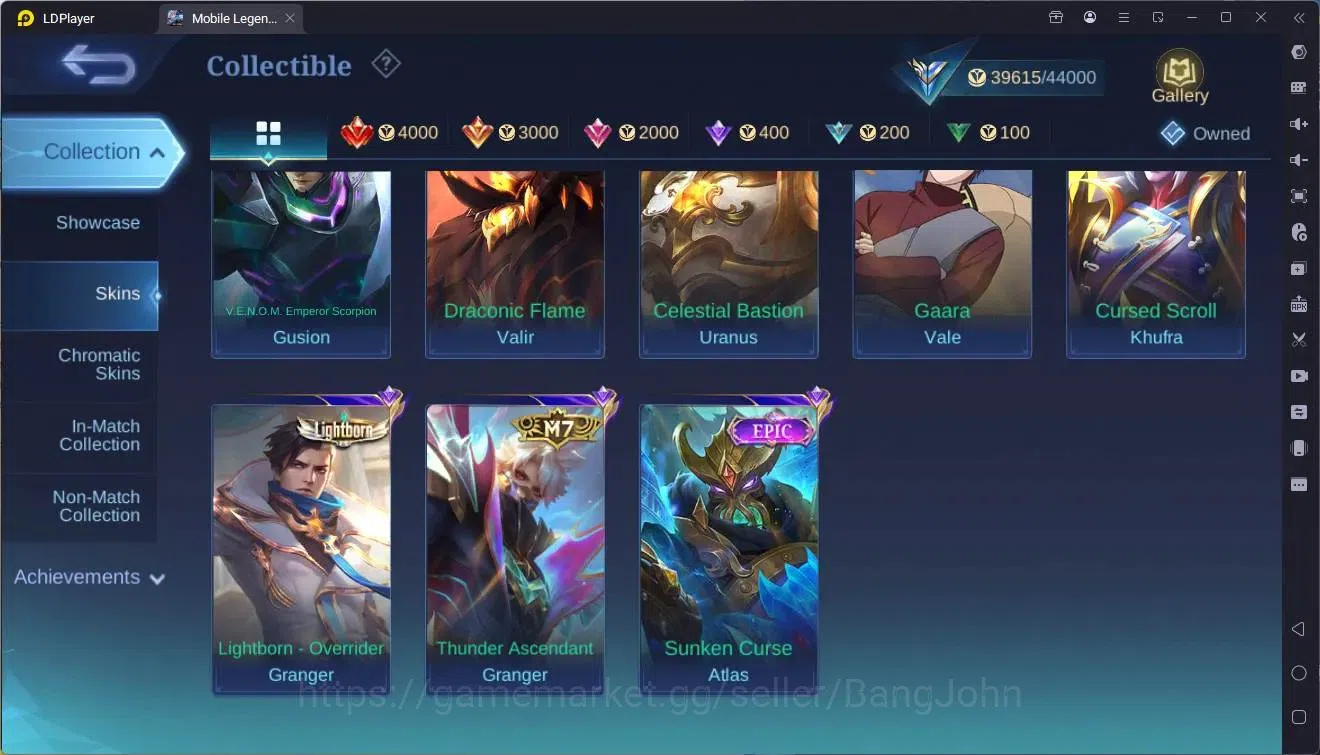 Mobile Legends: Bang Bang Accounts Global|Hero 63|Skin 123|Expert|Prime Granger,Narut image 13