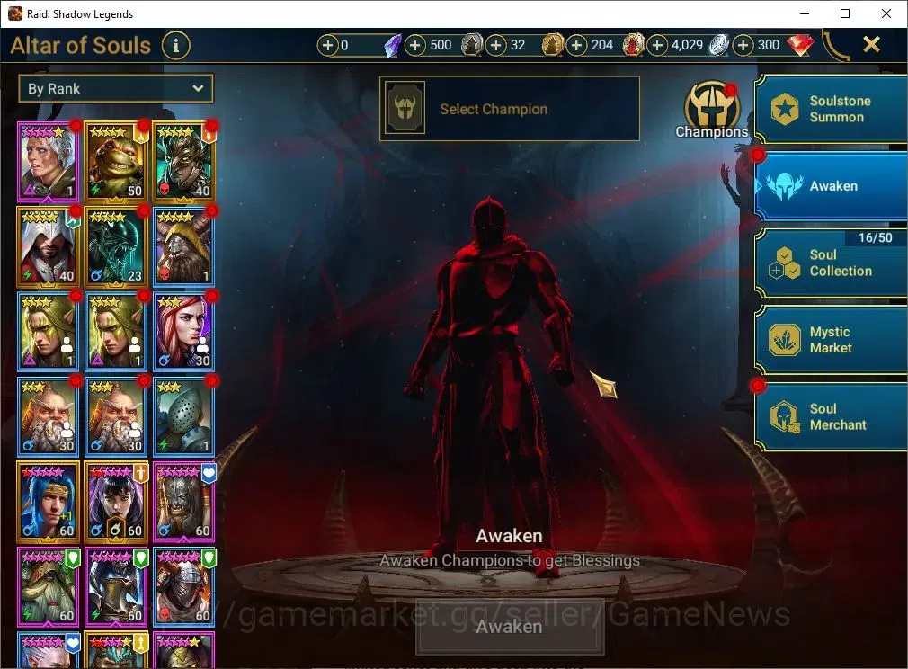 Raid: Shadow Legends Accounts Mid-Game Lv 53|815K Power|10 Legend(Ninja,Artax,Ezio,Alice,Ludex,McAngelo,Loki,Etc)|10K 6