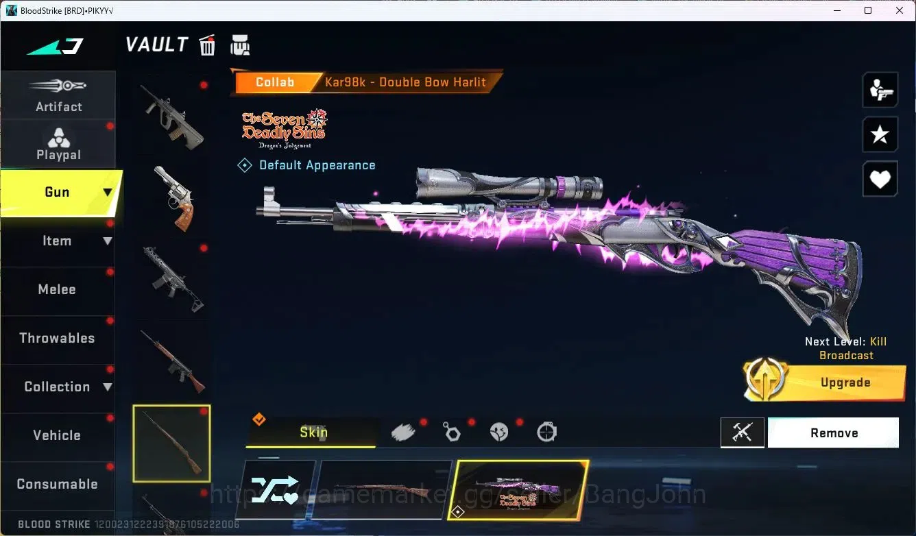 Blood Strike Accounts ASIA | 2 7DS: Kar98K,QBZ95|1 ULTRA MELEE|1 ULTRA E image 9