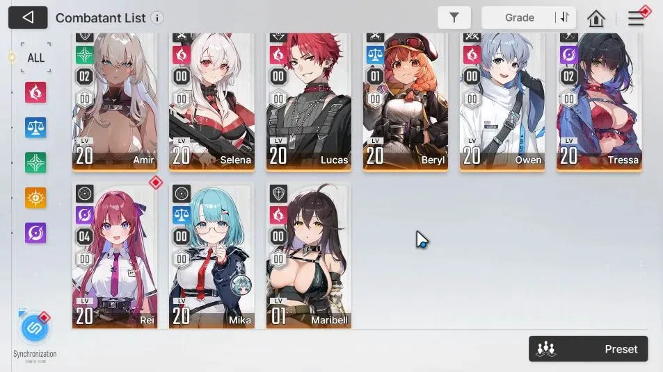 Chaos Zero Nightmare Accounts GLOBAL Lv 40|5 SSR[Yuki+Sign,Adelheid,RinM1,Magna, image 4