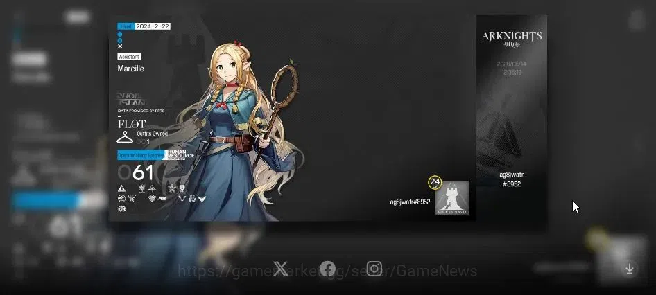 Arknights Accounts Lvl 24|61 OP + 1 Outfit|75,3K Orundum + 109 Origin image 2