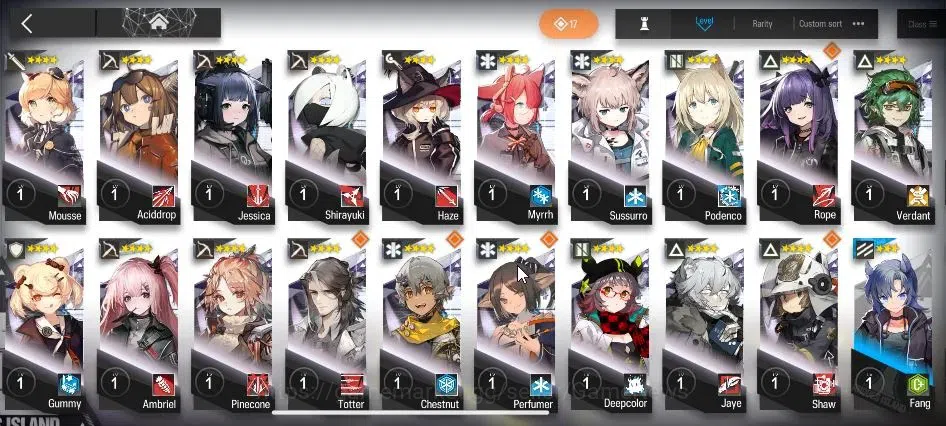 Arknights Accounts Lvl 24|61 OP + 1 Outfit|75,3K Orundum + 109 Origin image 4