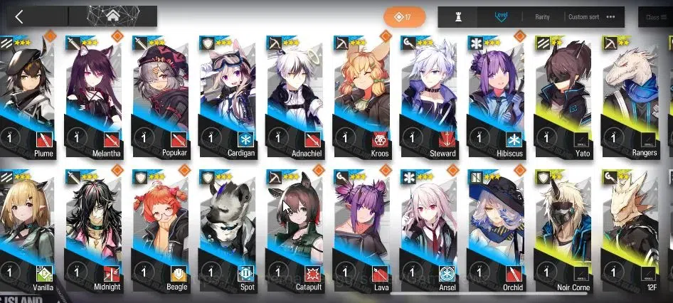 Arknights Accounts Lvl 24|61 OP + 1 Outfit|75,3K Orundum + 109 Origin image 5