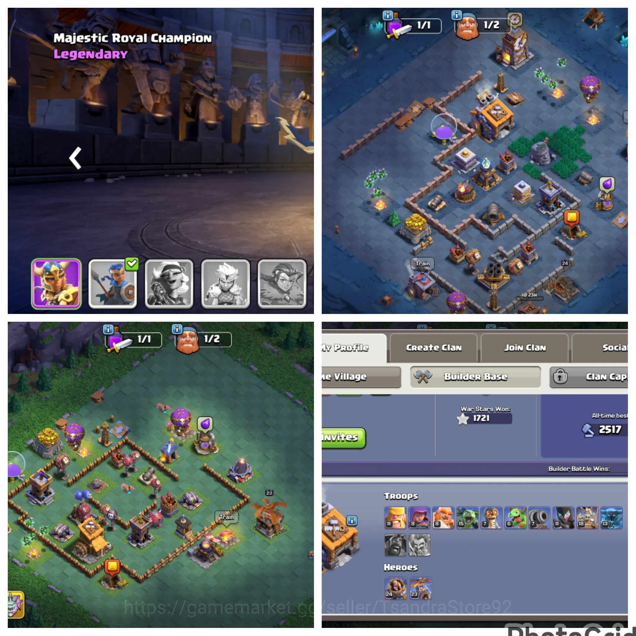 Clash of Clans Accounts High-End FLASH SALE TH 18 LVL 188 MAXED FASE 2|4 HERO MAXED|EPIC MANY MAX|WALL MAXED|NC FREE|STAR 5