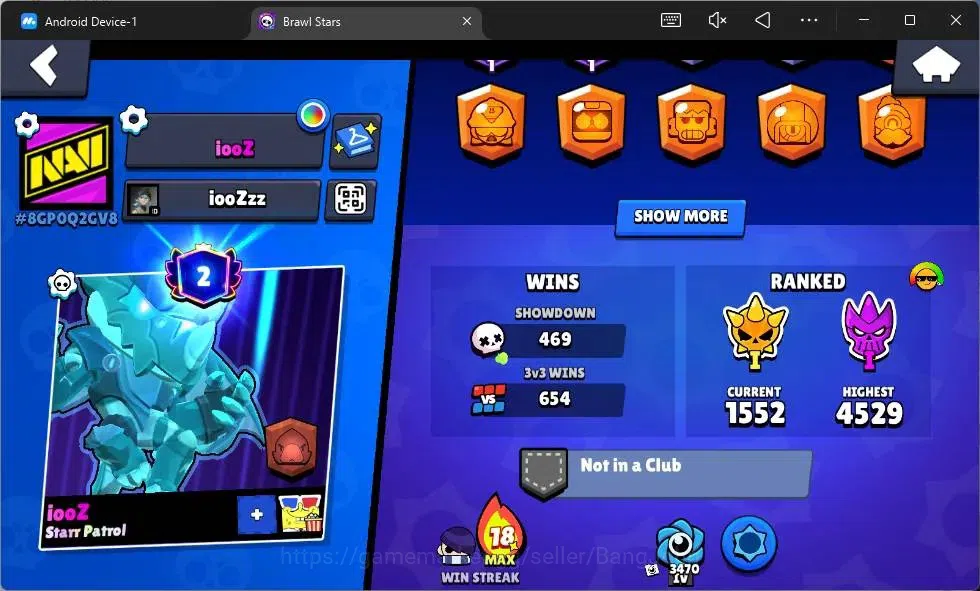 Brawl Stars Accounts Android | 10878 Thropy|46 Brawler|1 Max Hypercharg image 18