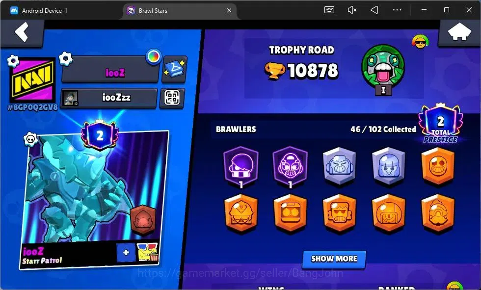 Brawl Stars Accounts Android | 10878 Thropy|46 Brawler|1 Max Hypercharg image 19