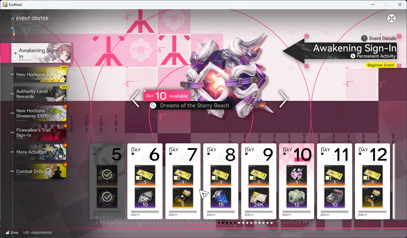 Arknights: Endfield Accounts Starter Fresh | ASIA | New Horizons On | Day 5 Sig image 6