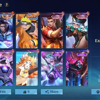 Mobile Legends: Bang Bang Accounts Collector Hero 133|Skin 375|HighImmo 139|Naruto Lukas|Spongebob Gloo|Cloud Edith|3