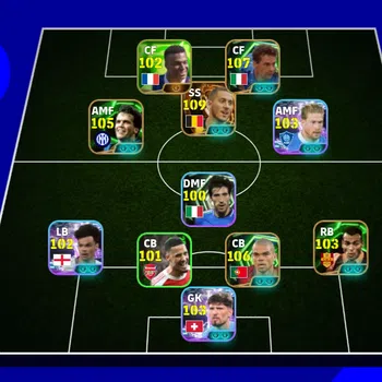 eFootball Accounts Meta Player EFOOTBALL 2026 | BIG TIME HAZARD, EPIC BAGIO, PEPE,K DE BRYUNE, CAFU, MATHEUS, POWER 3215