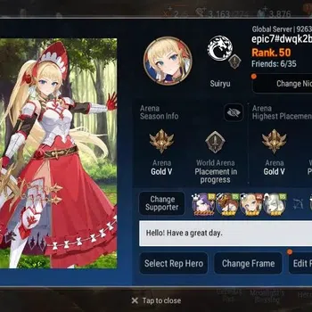 Epic Seven Accounts High-End Global Unverif | 9 ML(Straze,NC Landy,Notos,SE Celine,LC Bellona)|PoH+Bless ON|SS 3.1K|Gold