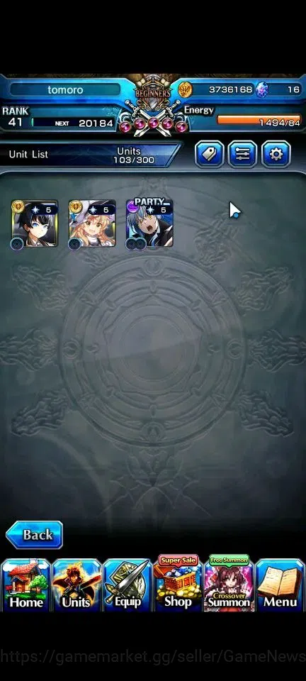 Grand Summoners Accounts Global|Rank 41 | 3 Ascend + 1 TW| 2 TW | M Kirisam image 4