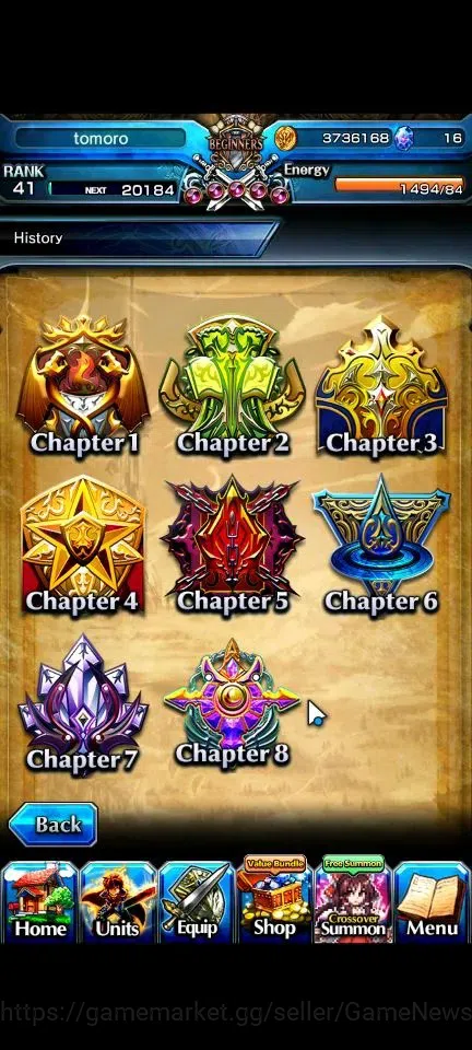 Grand Summoners Accounts Global|Rank 41 | 3 Ascend + 1 TW| 2 TW | M Kirisam image 9