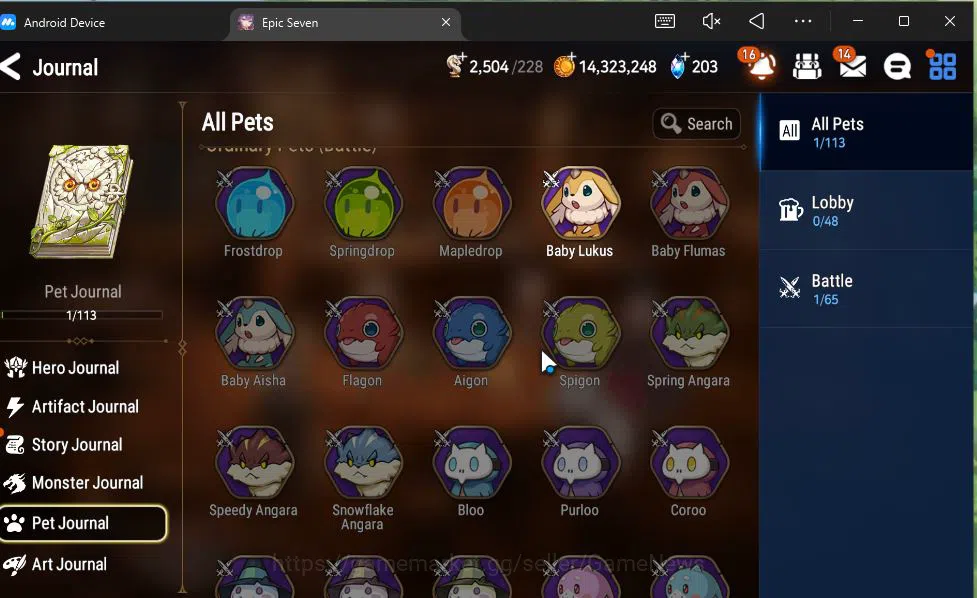 Epic Seven Accounts GLOBAL Unverif|New Era|5 ML(Salome,SP Politis,Arch image 19