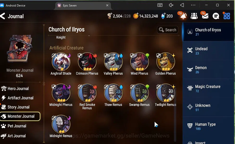 Epic Seven Accounts GLOBAL Unverif|New Era|5 ML(Salome,SP Politis,Arch image 20