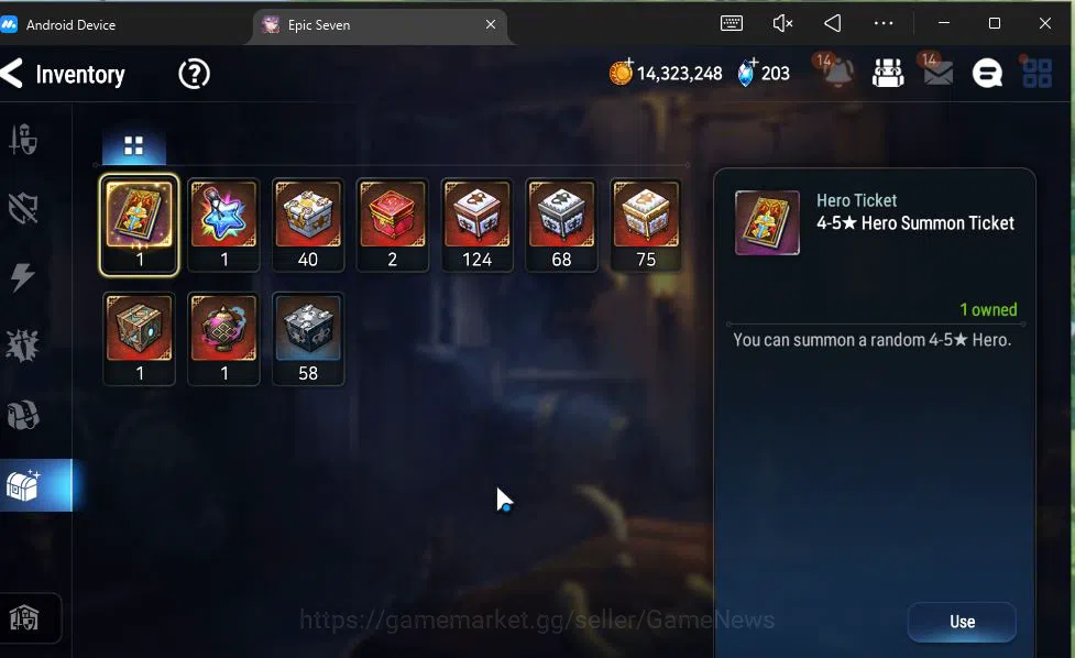 Epic Seven Accounts GLOBAL Unverif|New Era|5 ML(Salome,SP Politis,Arch image 5
