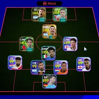 eFootball Accounts Legends & Iconic Players Android|Big Time Lionel Messi |5 Epic Sergio Aguero,Luis Suarez,Rui