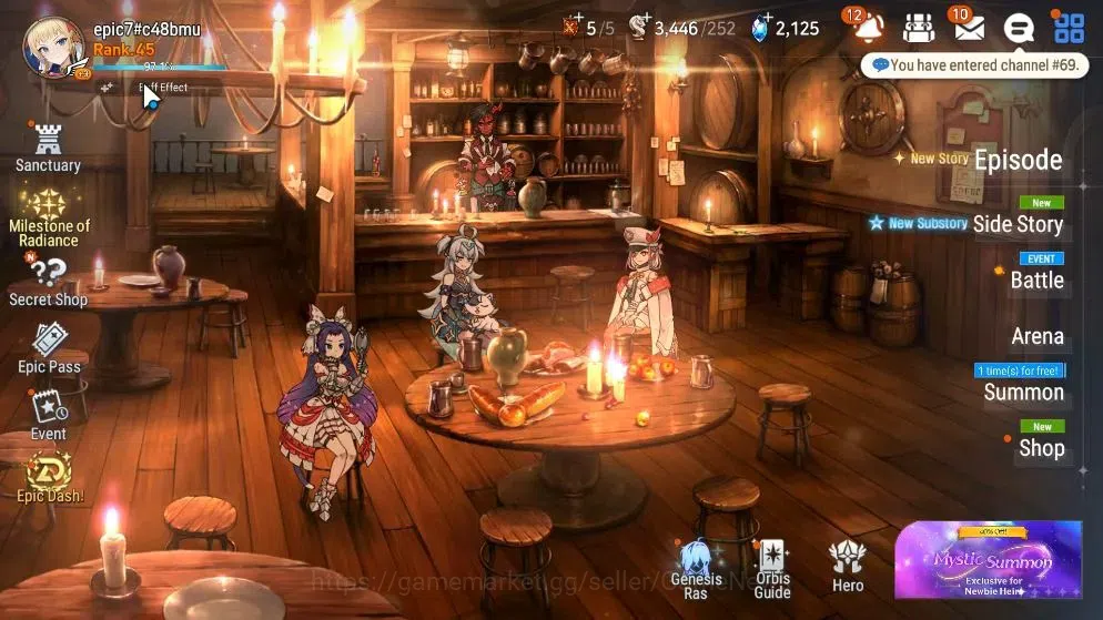 Epic Seven Accounts Starter Global UnVerif|NewEra|5 ML(WOTM Tenebria,DLilibet,SS Vivian,LC 1