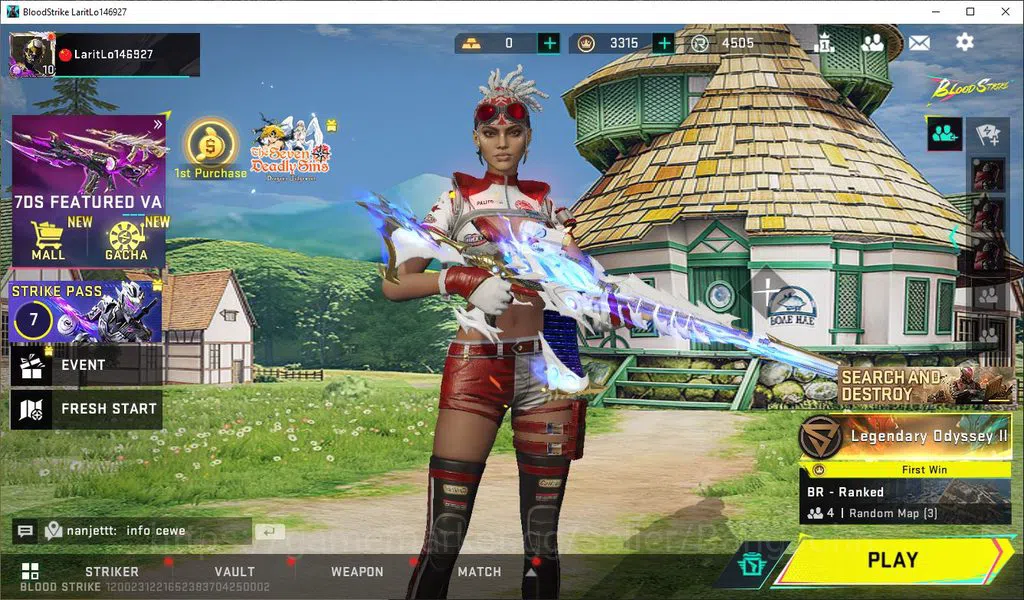 Blood Strike Accounts ASIA|COLLAB=KAG-6,KAR98K,|LIMITED=MP7|ULTRA=AK47 M image 1