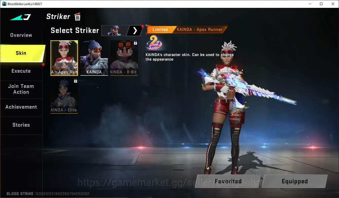 Blood Strike Accounts ASIA|COLLAB=KAG-6,KAR98K,|LIMITED=MP7|ULTRA=AK47 M image 12