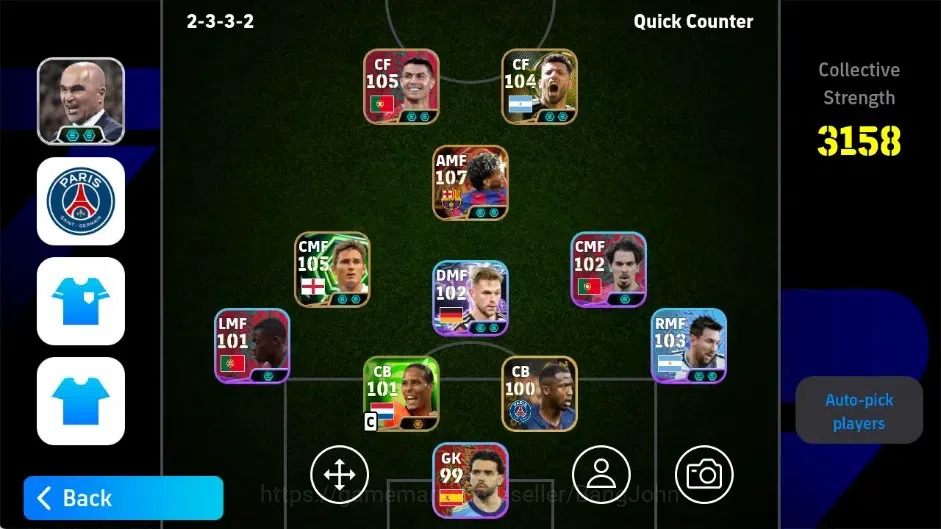 eFootball Accounts Legends & Iconic Players Mobile|PW 3158|Lamine Yamal BigT,Frank Lampard Epic,Joshua Kimmich ShowT|920 1