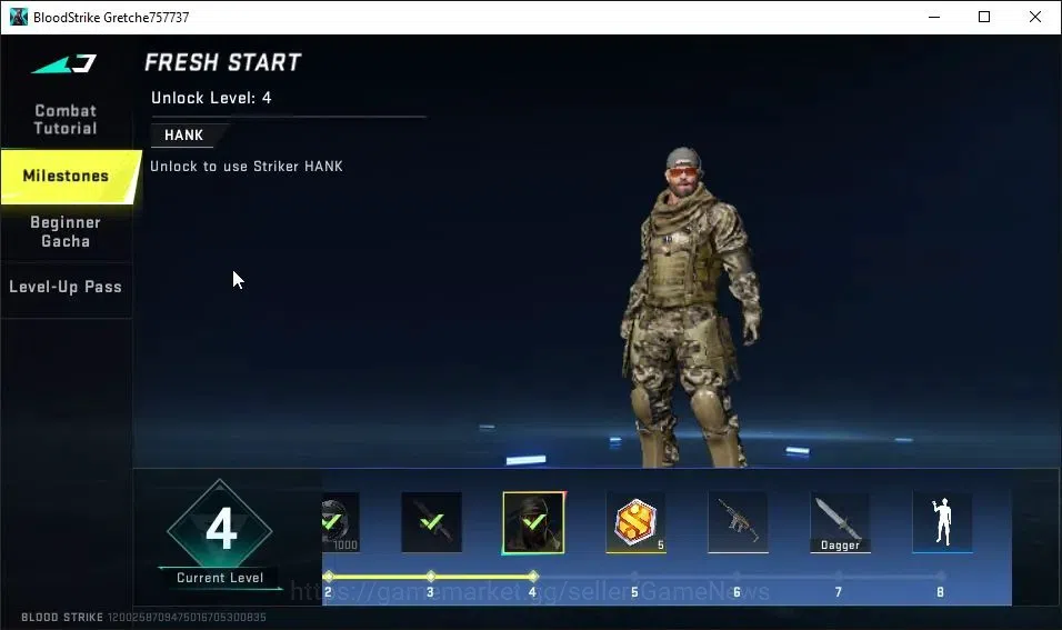 Blood Strike Accounts ASIA|Starter|ULTRA ETHAN-Raid Mask|4 Legendary[P90 image 11