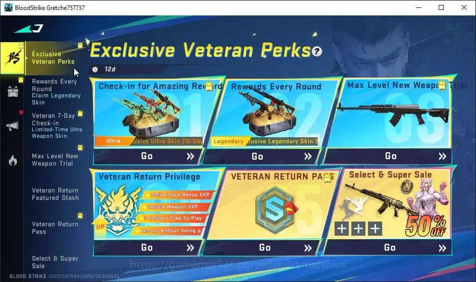 Blood Strike Accounts ASIA|Starter|ULTRA ETHAN-Raid Mask|4 Legendary[P90 image 13