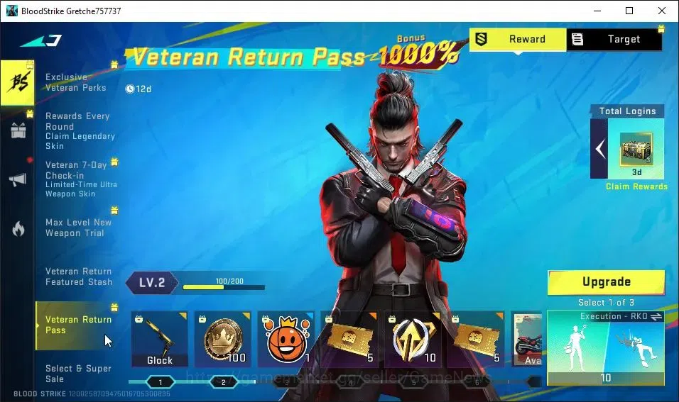 Blood Strike Accounts ASIA|Starter|ULTRA ETHAN-Raid Mask|4 Legendary[P90 image 16