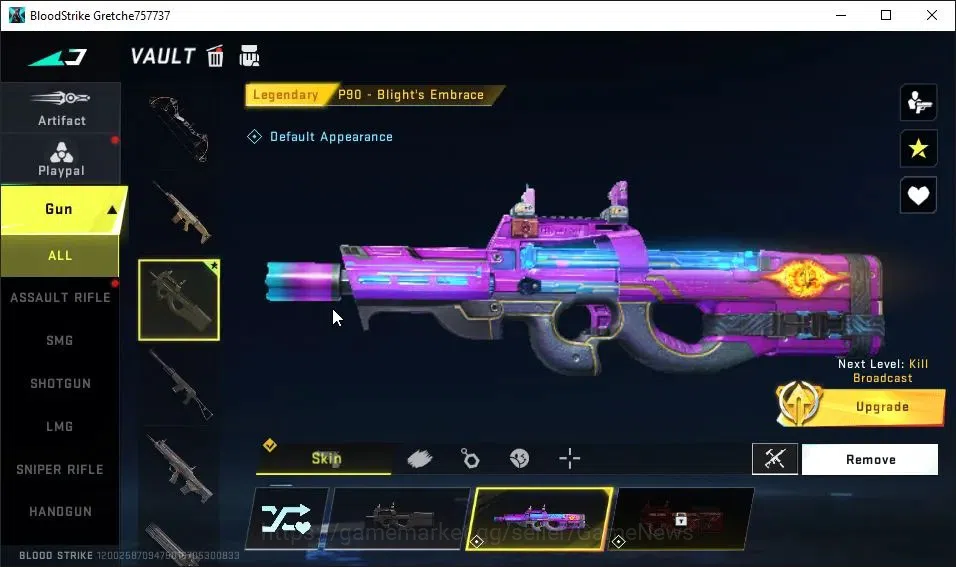 Blood Strike Accounts ASIA|Starter|ULTRA ETHAN-Raid Mask|4 Legendary[P90 image 4