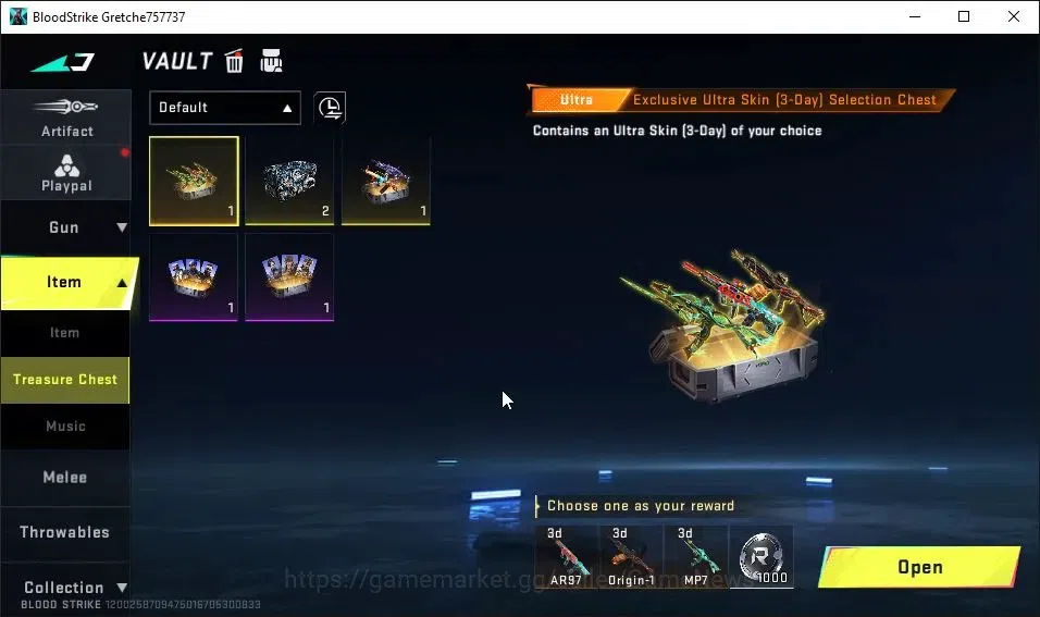 Blood Strike Accounts ASIA|Starter|ULTRA ETHAN-Raid Mask|4 Legendary[P90 image 9