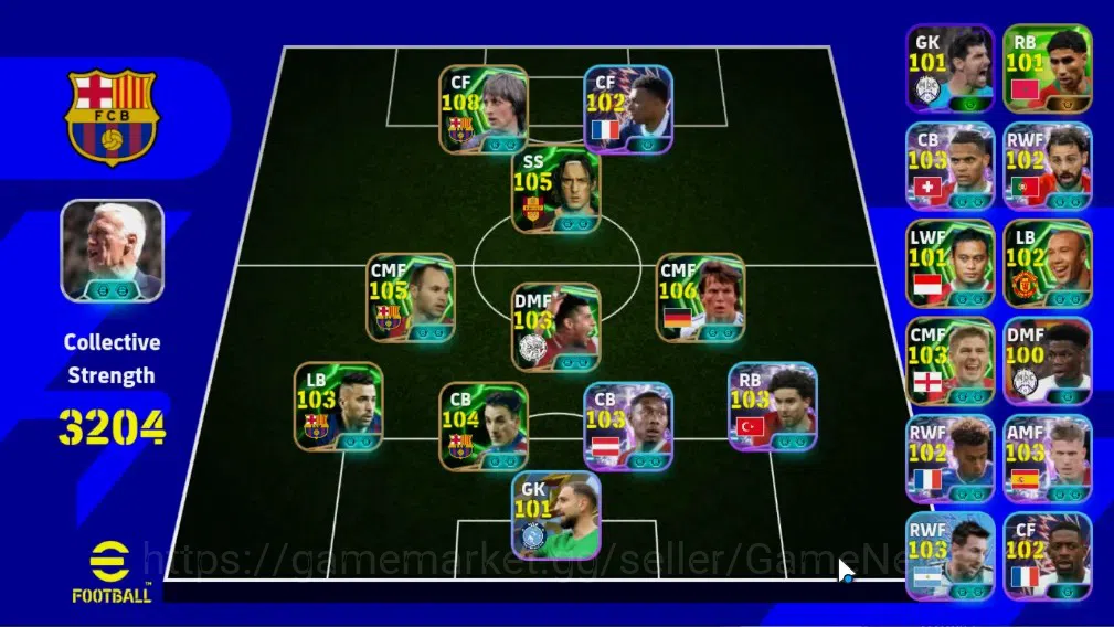 eFootball Accounts Legends & Iconic Players Android|17 Epic (Johan Cruyff,Lothar Matthaus,Andres Iniesta,Jordi Alba,Albert 1