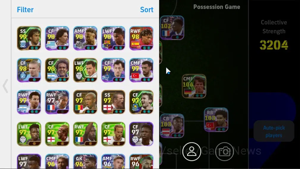 eFootball Accounts Legends & Iconic Players Android|17 Epic (Johan Cruyff,Lothar Matthaus,Andres Iniesta,Jordi Alba,Albert 2