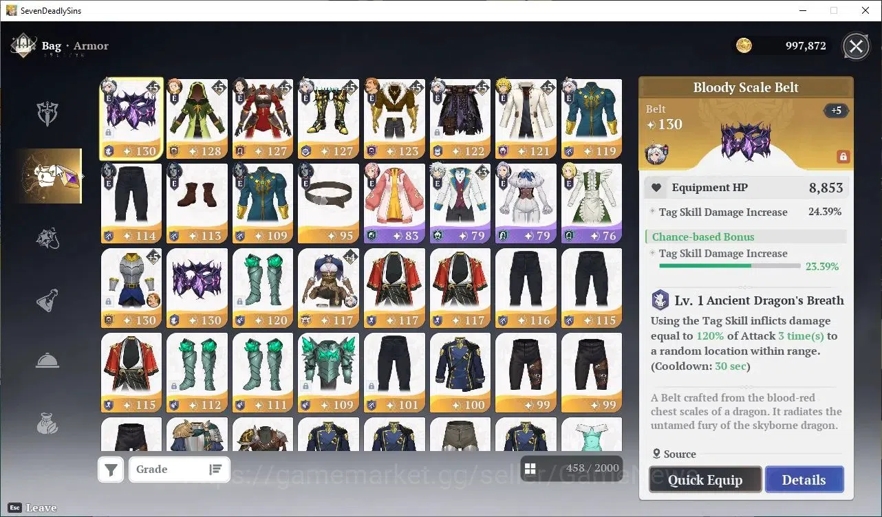 The Seven Deadly Sins: Origin Accounts SEA|Lvl 41|8 SSR|EscanorP6,MeliodasP5,MannieP5,Gui image 14