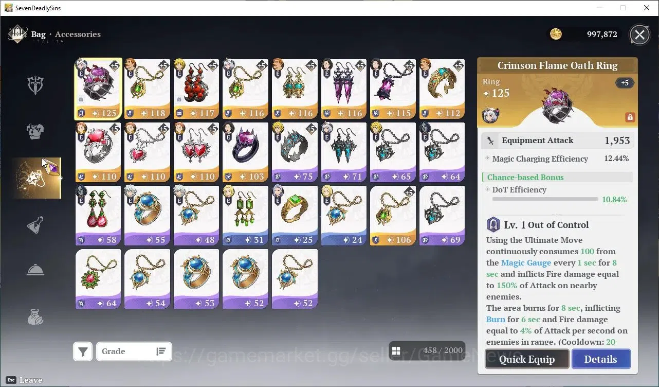 The Seven Deadly Sins: Origin Accounts SEA|Lvl 41|8 SSR|EscanorP6,MeliodasP5,MannieP5,Gui image 15