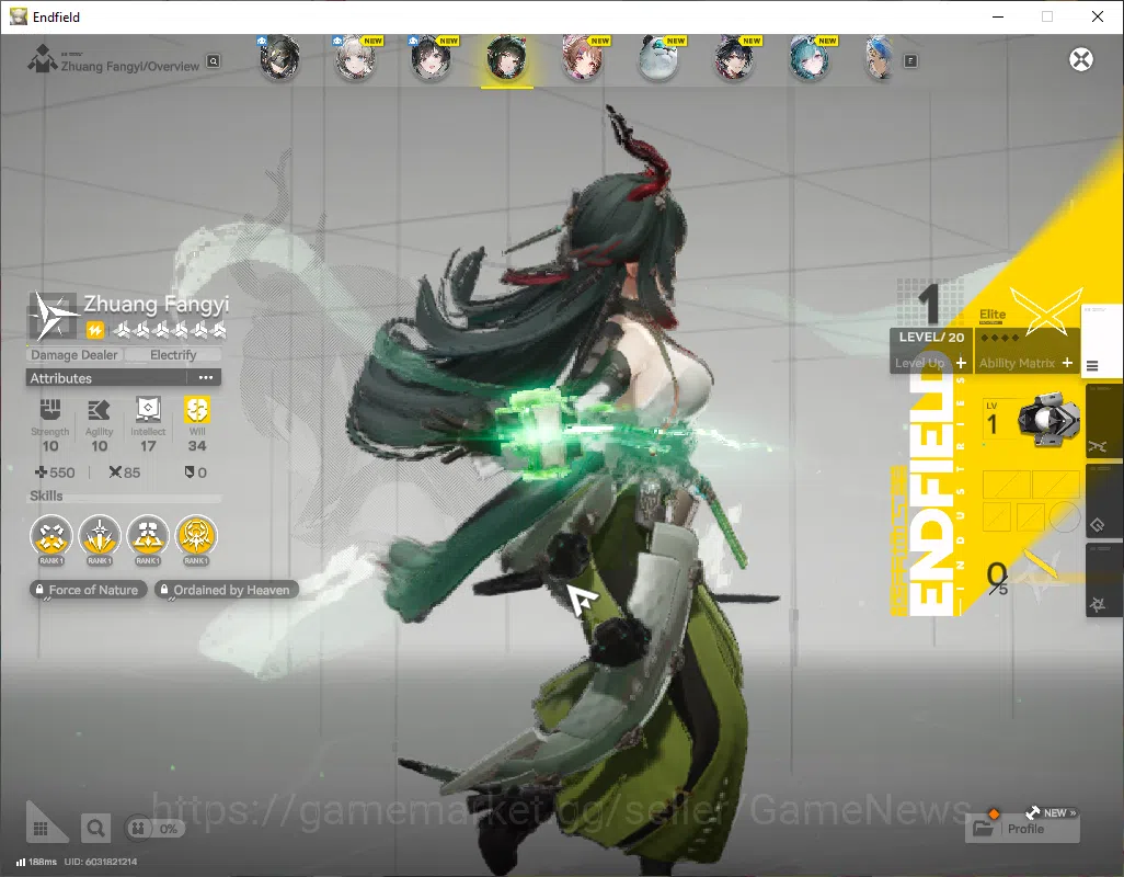 Arknights: Endfield Accounts NA/EU|Lv2|Fresh Starter|SSR2(1Limit)+2(*6WP)|Zhuan image 9