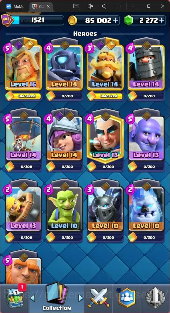 Clash Royale Accounts Mobile|CL 1521|KTL 15|Trophy 10653|121 Cards|1 Max image 12