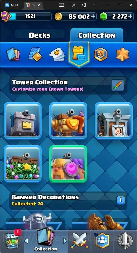 Clash Royale Accounts Mobile|CL 1521|KTL 15|Trophy 10653|121 Cards|1 Max image 15