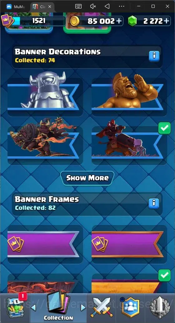 Clash Royale Accounts Mobile|CL 1521|KTL 15|Trophy 10653|121 Cards|1 Max image 16