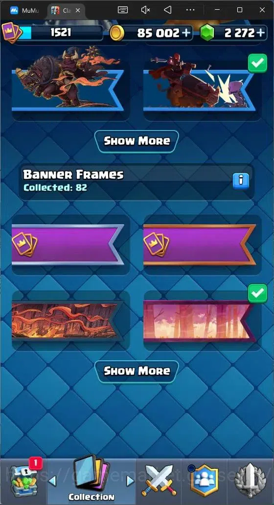 Clash Royale Accounts Mobile|CL 1521|KTL 15|Trophy 10653|121 Cards|1 Max image 17