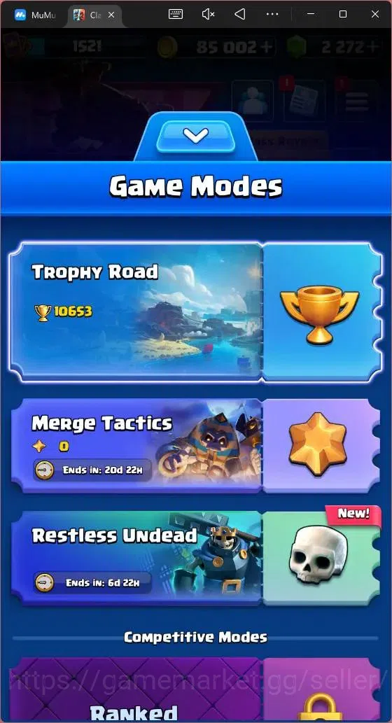 Clash Royale Accounts Mobile|CL 1521|KTL 15|Trophy 10653|121 Cards|1 Max image 2