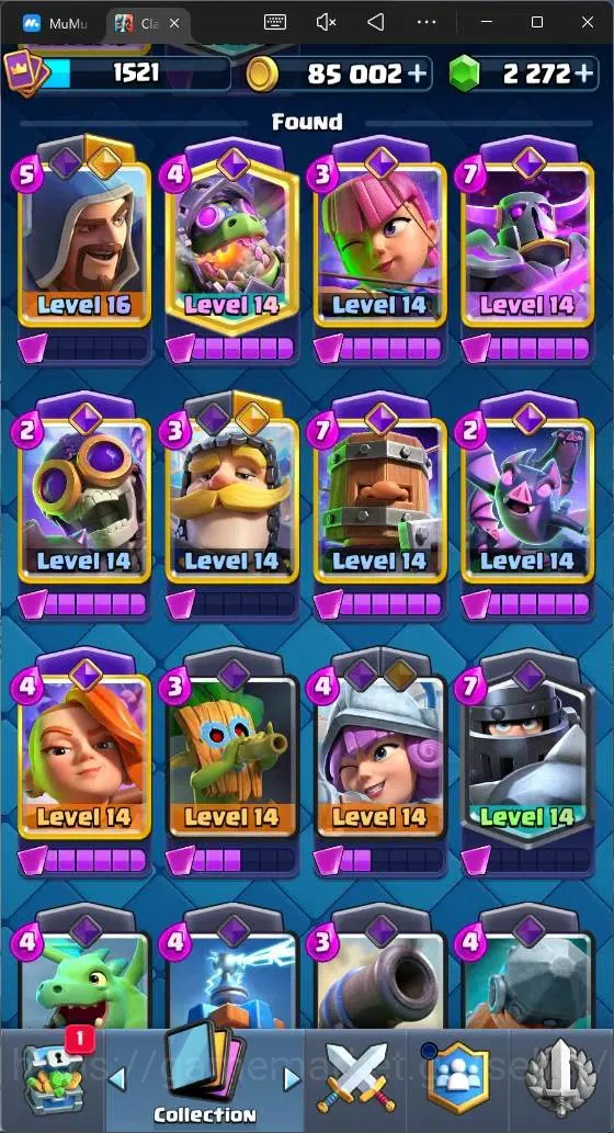 Clash Royale Accounts Mobile|CL 1521|KTL 15|Trophy 10653|121 Cards|1 Max image 8