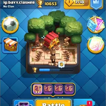 Clash Royale High-End Mobile|CL 1521|KTL 15|Trophy 10653|121 Cards|1 Max image 1
